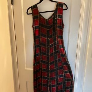 Scottish plaid Maxi Dress